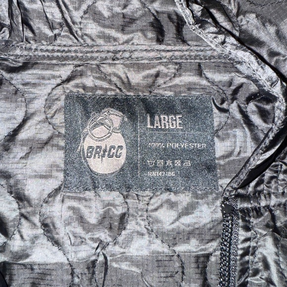 Grenade Black Quilted Men's Sweater - Picture 5 of 6